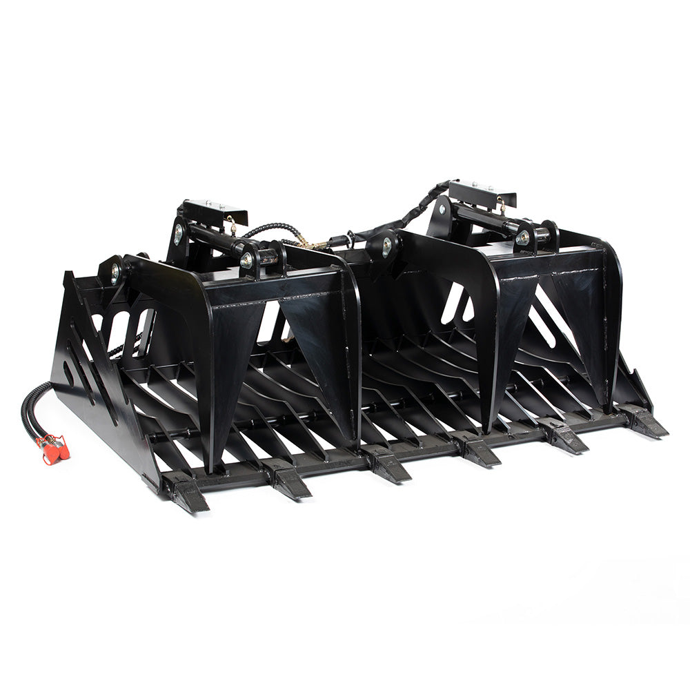 Skeleton Rock Bucket Grapple Rake with Teeth